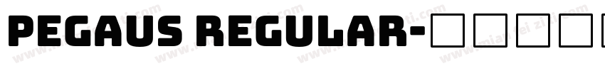 pegaus regular字体转换